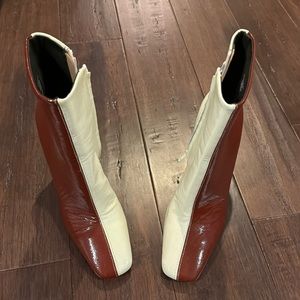 ASOS TWO TONE HIGH HEEL BOOTS